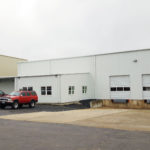 Exterior view of warehouse built on lot 1 that was completed in 2017.