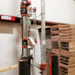 Fire suppression water intake inside warehouse